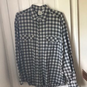 Gap long sleeve flannel shirt